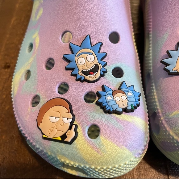 5‎ Piece Rick and Morty Croc Charms - Picture 3 of 4